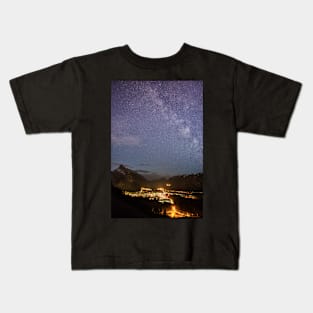 So Small Under the Starry Sky Kids T-Shirt